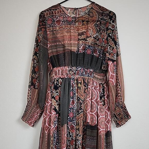 Zara Patchwork Boho Dress - Picture 4 of 4